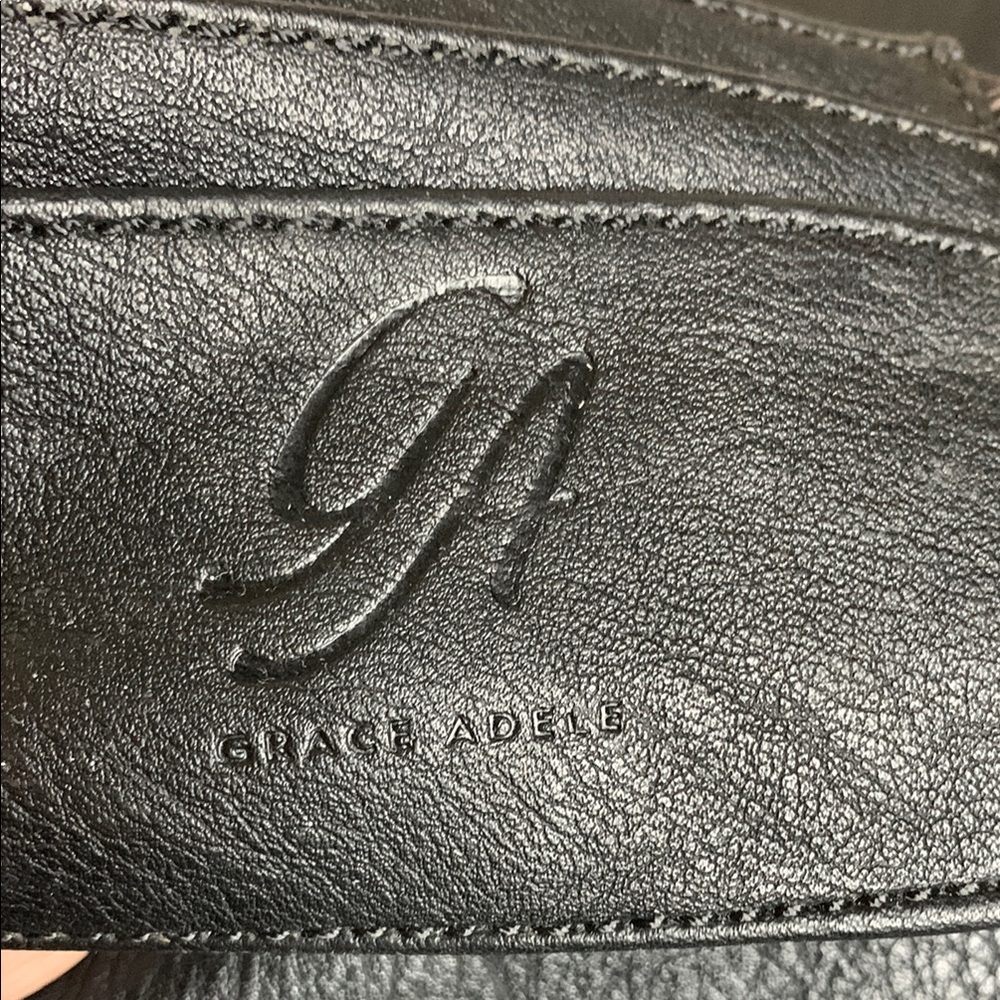 Grace Adele Studded Rhinestone Clutch Euc - image 3